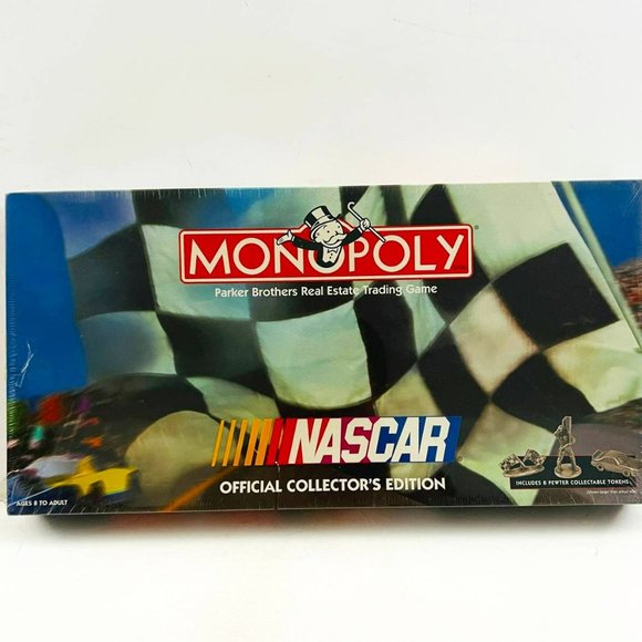 Vintage Monopoly Nascar Official Collector's Edition 1997 Board Game‎ New Sealed